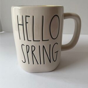 Rae Dunn Cream Mug - Hello Spring